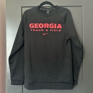 Nike Black and Red Crewneck Sweater